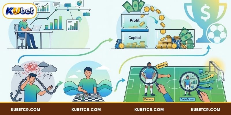 Chiến Thuật Cá Cược Bóng Đá Giúp Sinh Lời Bền Vững Tại KUBET 2 Chiến thuật cá cược bóng đá giúp người chơi xây dựng kế hoạch lâu dài
