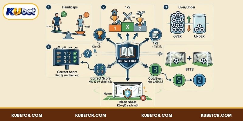 Thuật ngữ cá độ bóng đá về những loại kèo phổ biến