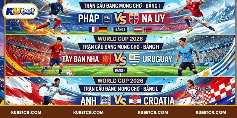 Bảng Đấu World Cup 2026 - 48 Đội Chia 12 Bảng 4 Trận cầu đáng mong chờ tại 12 bảng WC 2026